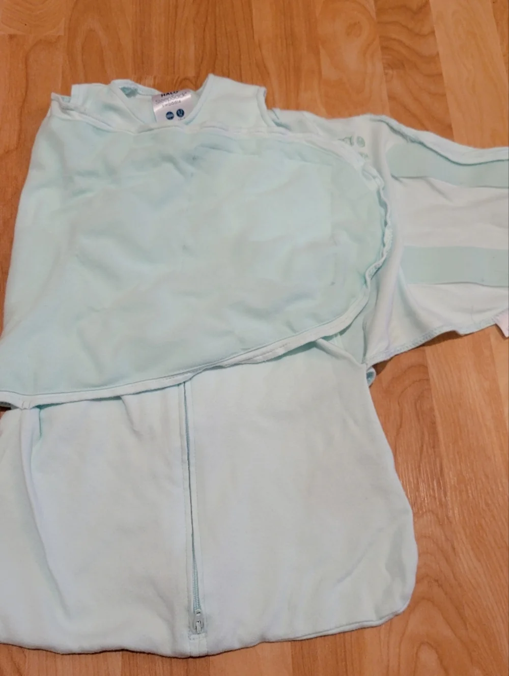 HALO Sleepsack Swaddle 100% Cotton Mint Size Newborn 0-3 Months